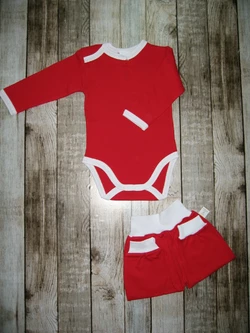 Костюм (боди кнопка на плече, ползуны на манжете) Костюм (боди кнопка на плече, ползуны на манжете)