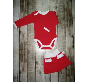 Костюм (боди кнопка на плече, ползуны на манжете) Костюм (боди кнопка на плече, ползуны на манжете)